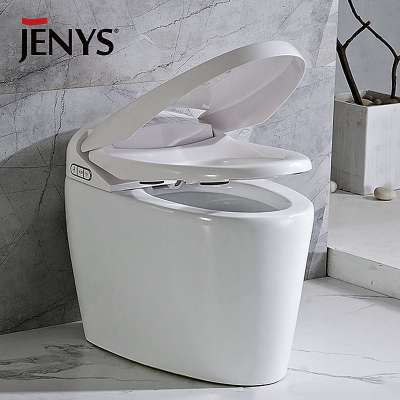 Automatic sensor flush smart intelligent tankless toilet